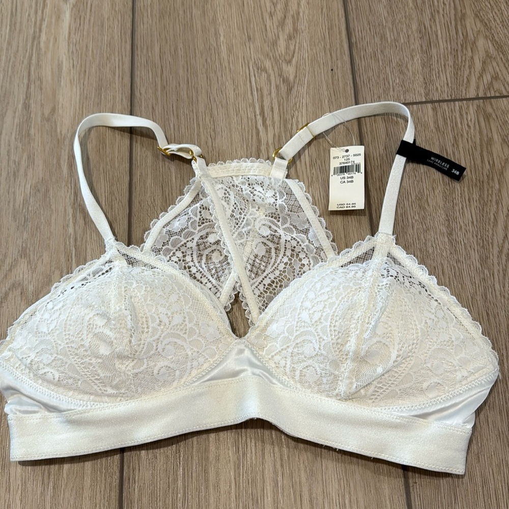 Aerie White Lace Bralette